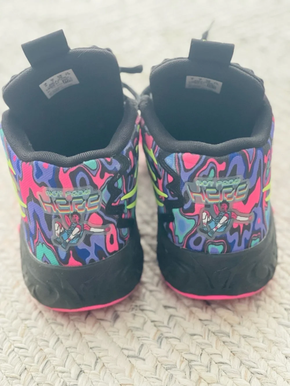 LaMelo Ball - Not From Here - Puma Kids Neon Graphic Sneakers - Picture 3 of 6